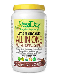 Vegiday Veg Org All in One Shake, Chocolate 860g