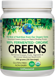 Whole Earth & Sea Org Fermented Greens, Unfl., 390g