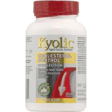 Kyolic Cholestrol Control with Lecithin, Formula 104, 180 capsules