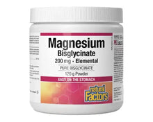 Natural Factors Magnesium Bisglycinate Powder 200mg, 240g