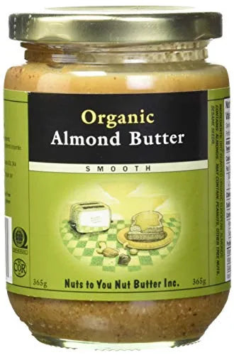 Nuts to You Organic Almond Butter Smooth, 365g