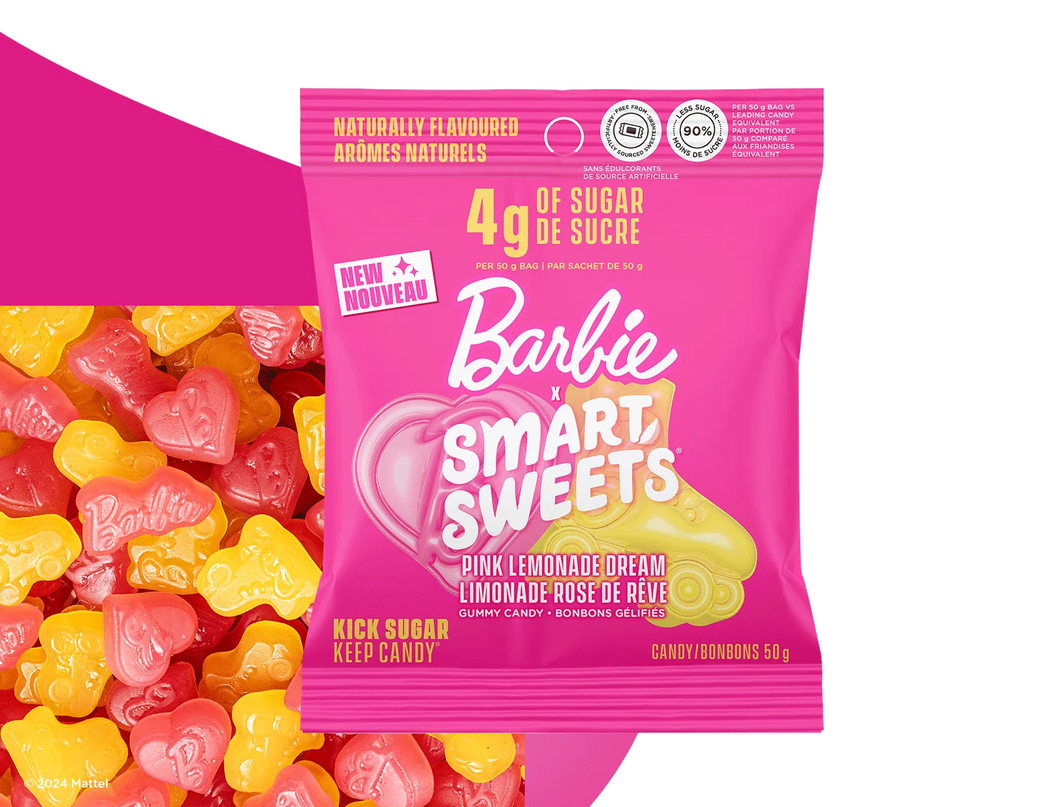 Smart Sweets x Barbie Pink Lemonade gummies (50g)