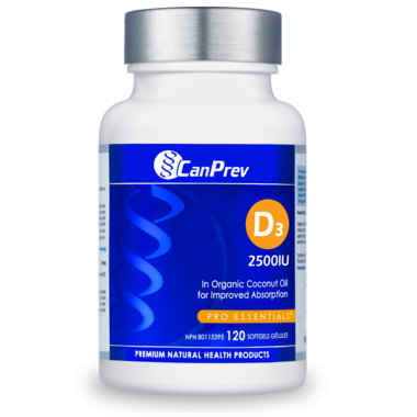 CanPrev Vitamin D3 2500IU (120 softgels)