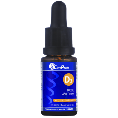 CanPrev Vitamin D3 Drops 1000IU (15ml)