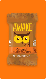 Awake Caramel Chocolate Bites Caffeinated Chocolate