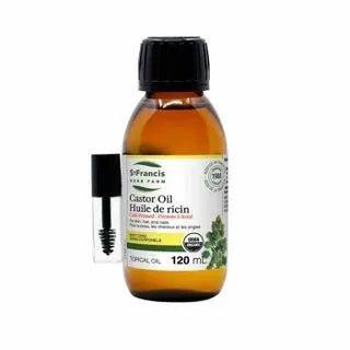 St. Francis Cold Pressed Castor Oil with Eyelash Applicator, 120ml