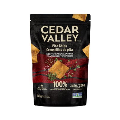Cedar Valley Pita Chips, Mediterranean Za'atar, 180g