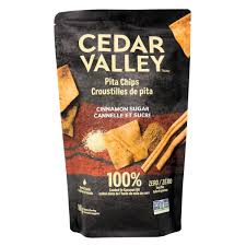 Cedar Valley Pita Chips, Cinnamon Sugar, 180g