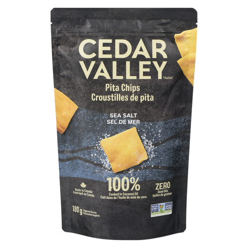 Cedar Valley Pita Chips, Sea Salt, 180g