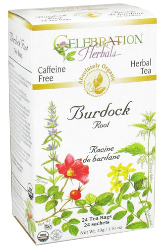 Celebration Herbals Organic Burdock Root Tea (24 Tea Bags)