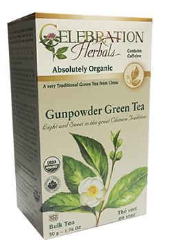 Celebration Herbals Organic Gunpowder Green Tea - Bulk Tea (50g)