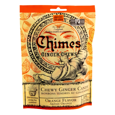 Chimes Orange Ginger Chews 100g