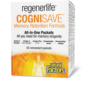 Natural Factors Regenlife CogniSave Kit, 30pack