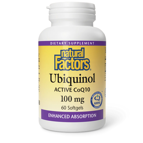 Natural Factors Ubiquinol Active CoQ10 100mg, 60 softgels