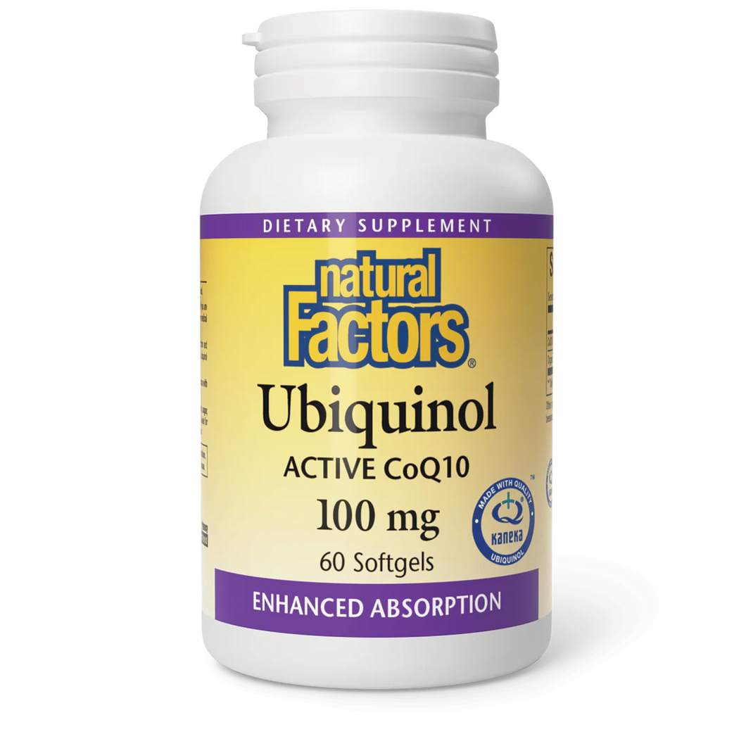 Natural Factors Ubiquinol Active CoQ10 100mg, 60 softgels