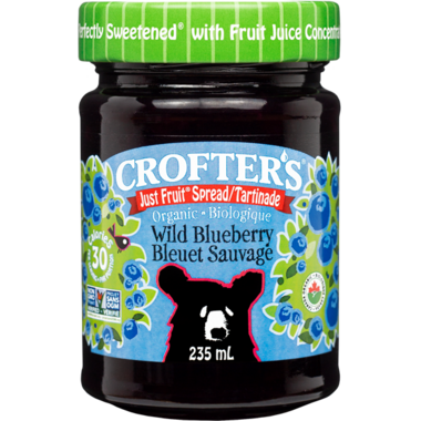 Crofter's Organic Wild Blueberry Just Fruit Spread (235ml)