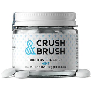 Crush & Brush Toothpaste Tablets Mint (80 Tablets)