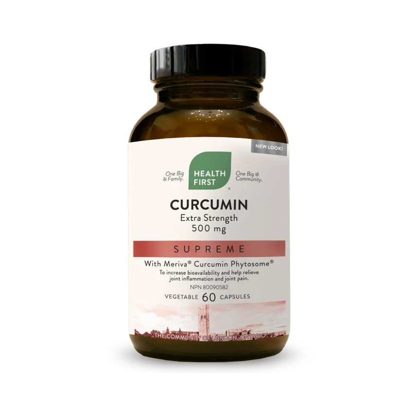 Health First Curcumin Extra Strength 500mg, 60vcaps