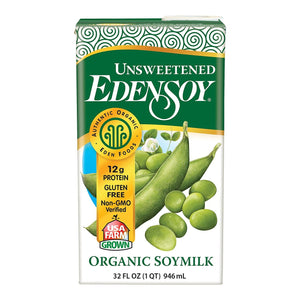 Edensoy Unsweetened Organic Soy Beverage, 946ml