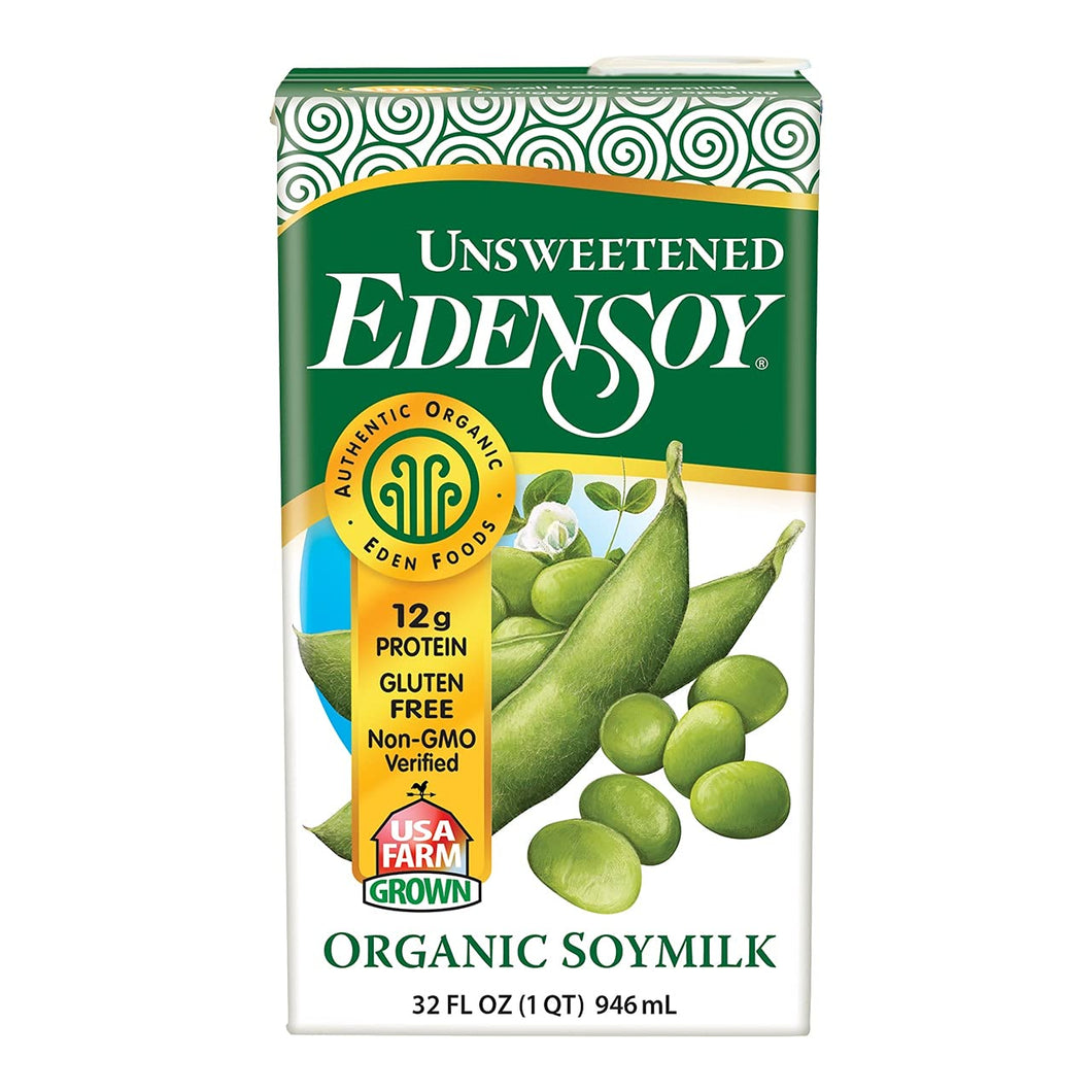 Edensoy Unsweetened Organic Soy Beverage, 946ml