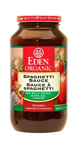 Eden Organic Spaghetti Sauce, No Salted Added (680ml)