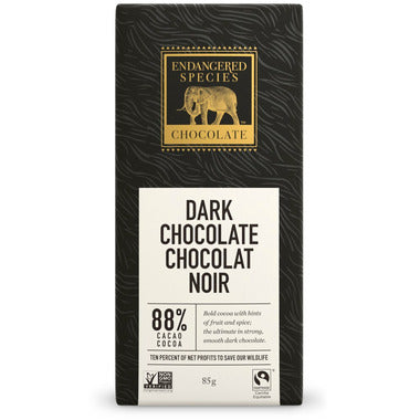 Endangered Species 88% Dark Chocolate Bar (85g)