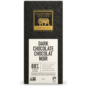 Endangered Species 88% Dark Chocolate Bar (85g)