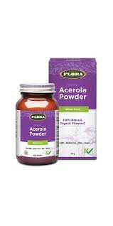 Flora Organic Acerola Natural Vitamin C Powder (50g Powder)