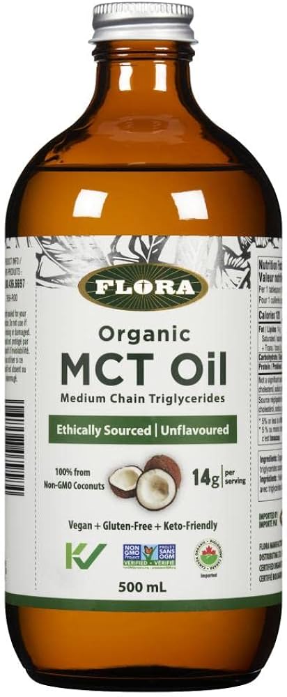 Flora Organic 100% Pure MCT Oil (500ml)