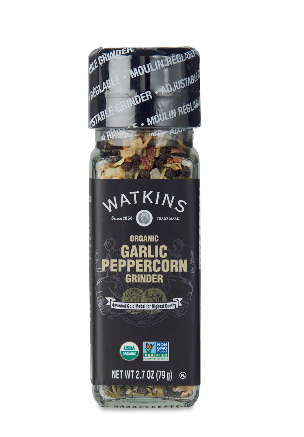 Watkins Organic Garlic peppercorn 79g
