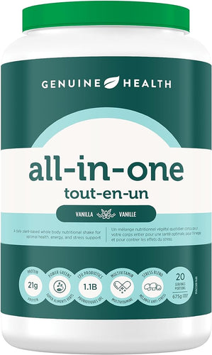 Genuine Health All-in-One Nutritional Shake Vanilla (675g)