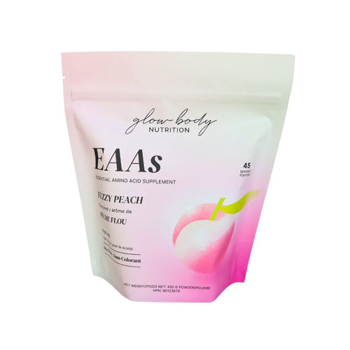 Glow Body Nutrition EAAs Fuzzy Peach (450g)