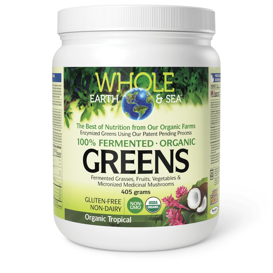Whole Earth & Sea Organic Fermented Proteins and Greens, Tropical, 660g