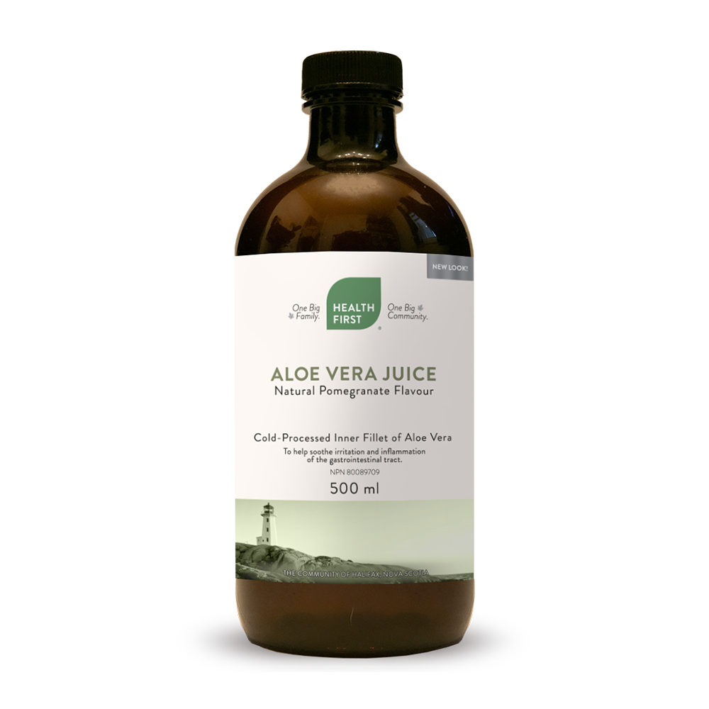 Health First Aloe Vera Juice, Natural Pomegranate Flavour (500ml)