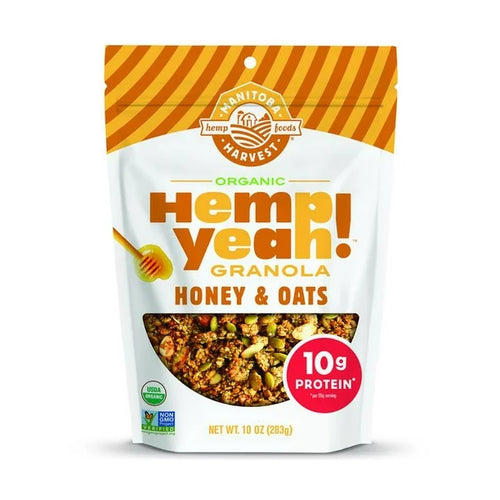 Manitoba Harvest Hemp yeah Organic Granola, Honey/Oat, 283g