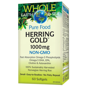 Whole Earth &Sea Herring Gold, 1000mg 60 softgels