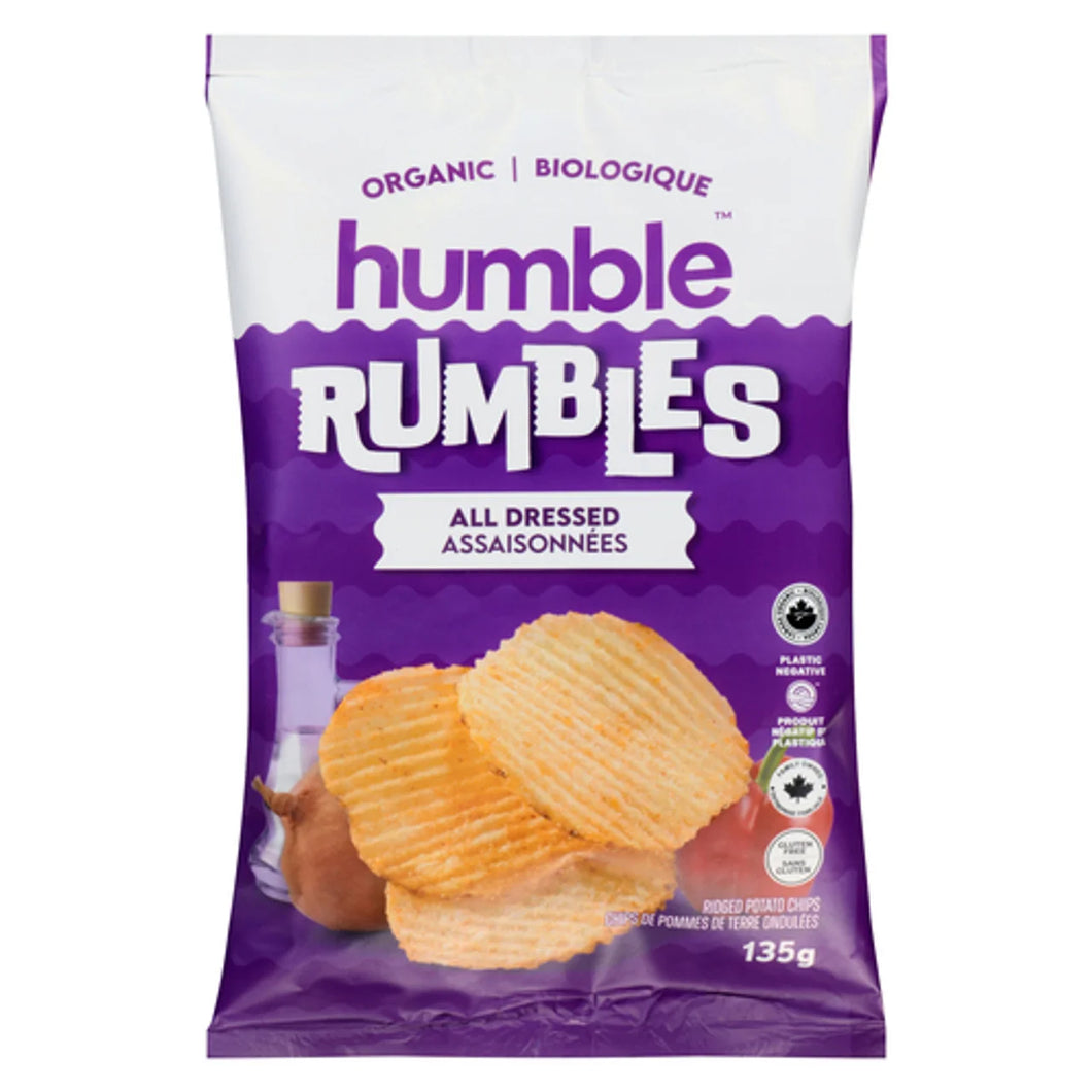 Humble Rumbles Potato Chips Organic All Dressed (135g)