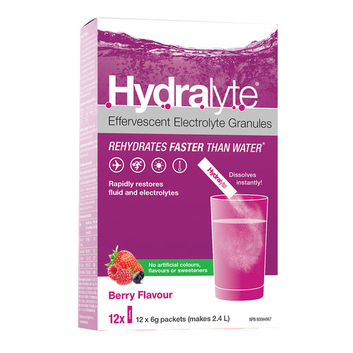 Hydralyte Electrolyte Granules Berry (12x6g)