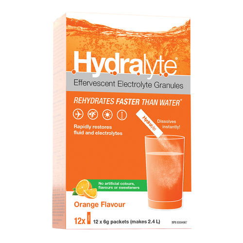 Hydralyte Electrolyte Granules Orange (12x6g)