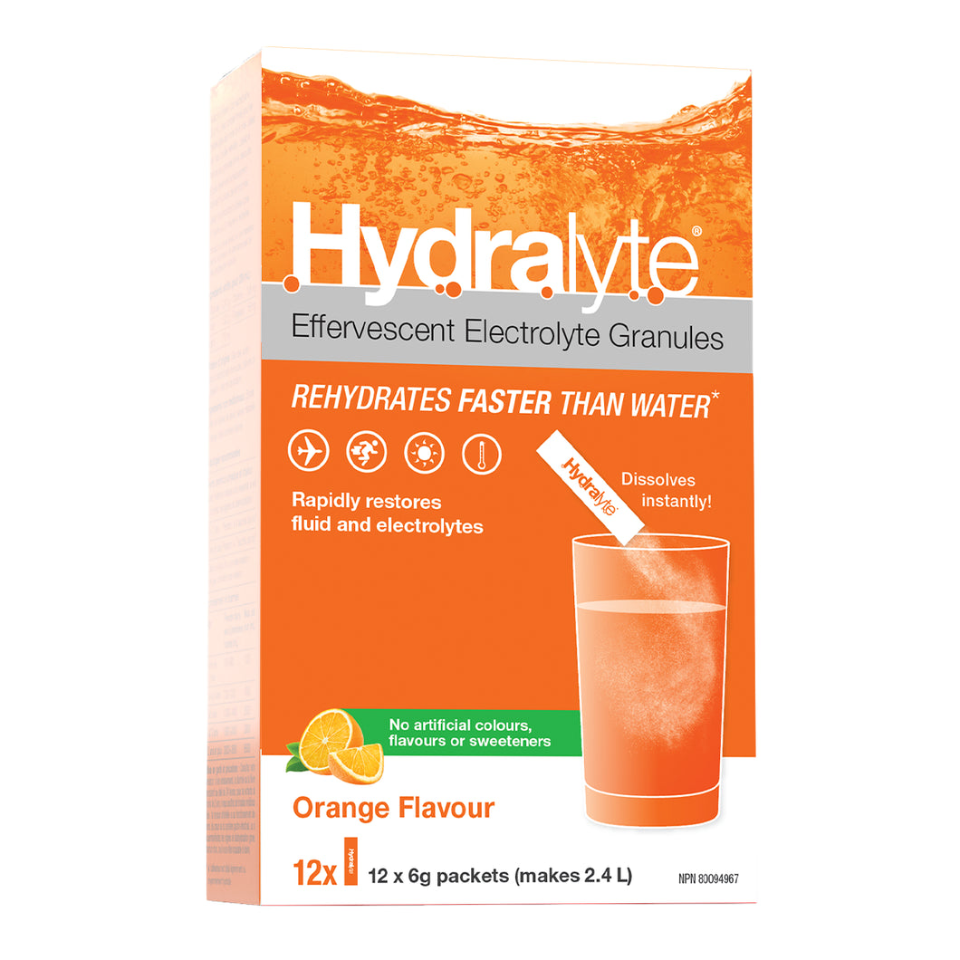 Hydralyte Electrolyte Granules Orange (12x6g)