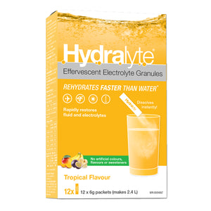 Hydralyte Electrolyte Granules Tropical (12x6g)