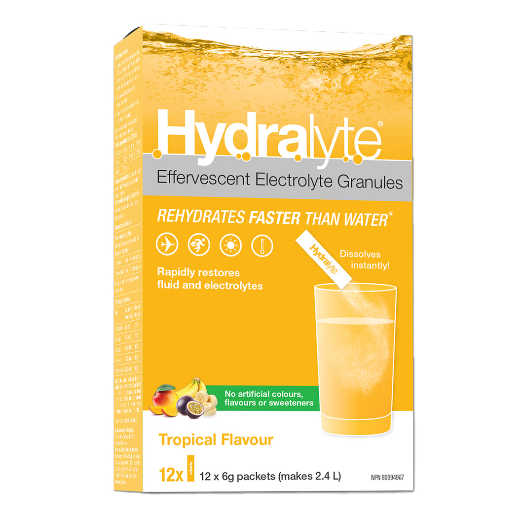 Hydralyte Electrolyte Granules Tropical (12x6g)