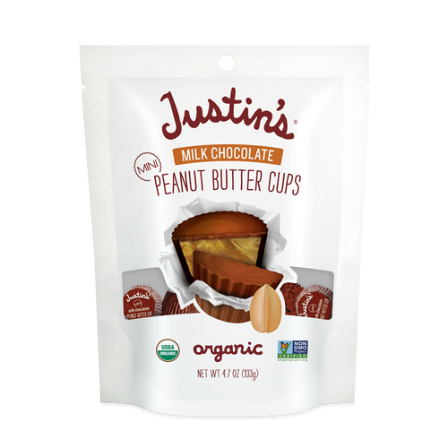 Justin's Org Mini Milk Chocolate Peanut Butter Cups, 120g