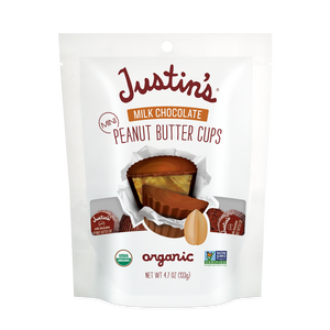 Justin's Org Mini Milk Chocolate Peanut Butter Cups, 120g