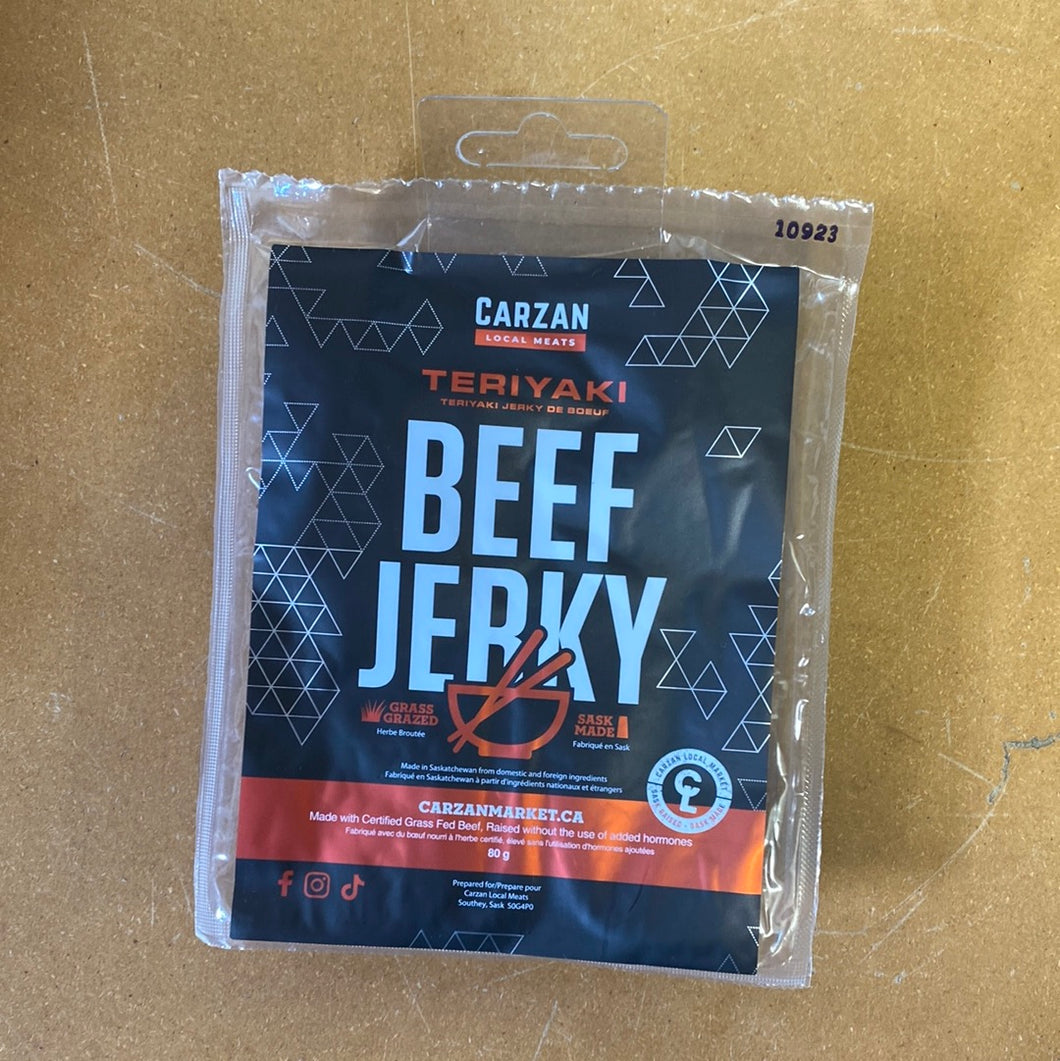 Carzan Grass Fed Beef Jerky Teriyaki (80g)