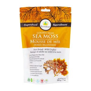 Ecoideas Organic Golden Irish Sea Moss - Sun Dried (113g)