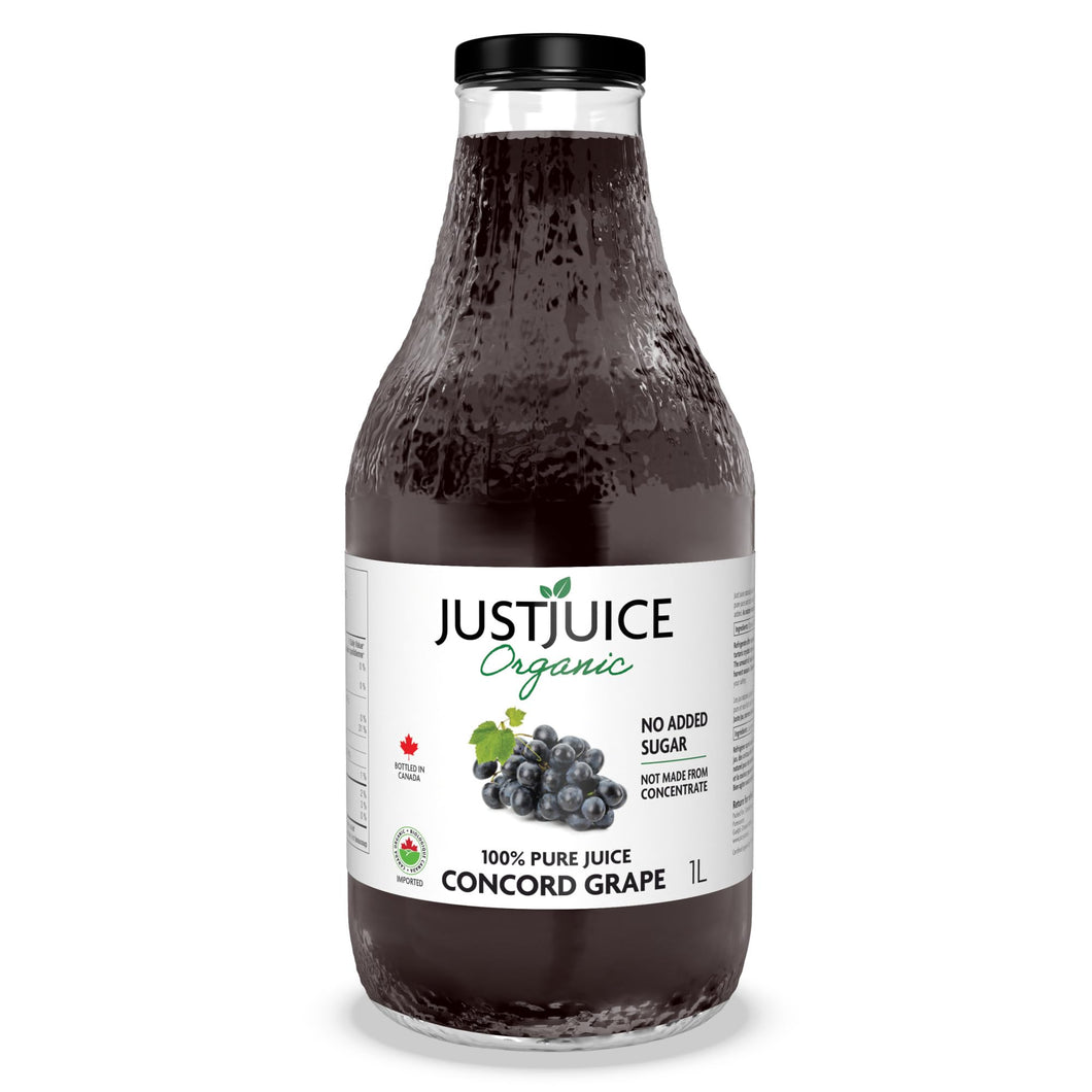JustJuice Organic Concord Grape Juice 1L