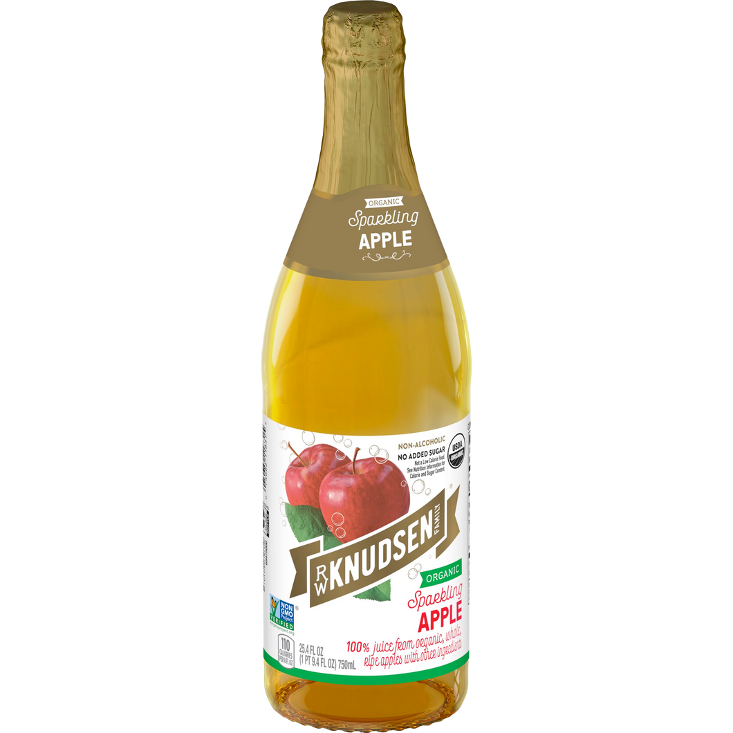 Knudsen Organic Sparkling Apple Juice (750ml)