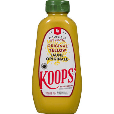 Koops Organic Original Yellow Mustard (325ml)