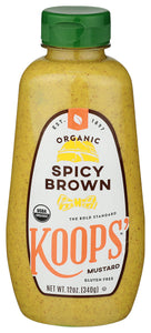 Koops Organic Spicy Brown Mustard (325ml)